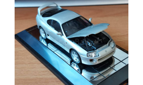 Toyota Supra, Silver, Kato, 1:43, кузов пластик, дно металл, масштабная модель, scale43