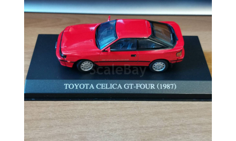 Toyota Celica GT-Four 1987 ST-165, Aoshima Dism, 1:43, металл, масштабная модель, scale43