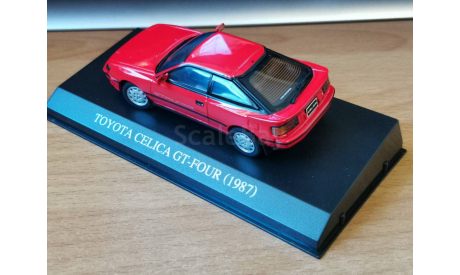 Toyota Celica GT-Four 1987 ST-165, Aoshima Dism, 1:43, металл, масштабная модель, scale43