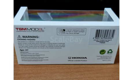Honda Civic Type R 2017, TSM Model, 1:43, металл, масштабная модель, scale43