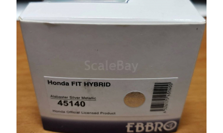 Honda Fit Hybrid, Ebbro, металл, 1:43, масштабная модель, scale43