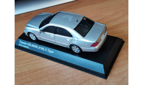 Toyota Celsior (F30) С Type, Silver, Kyosho, 1:43, металл, масштабная модель, scale43