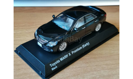 Toyota Mark X Premium (Early), Black, 1:43, металл, масштабная модель, scale43, Kyosho