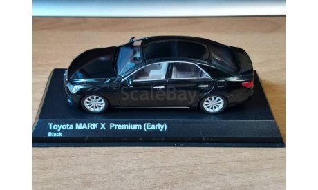 Toyota Mark X Premium (Early), Black, 1:43, металл, масштабная модель, scale43, Kyosho