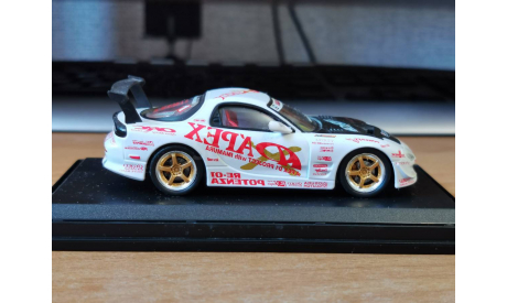 Mazda RX-7 2003 A’pex D1 Project FD3S, Aoshima Dism, 1:43, металл, масштабная модель, scale43