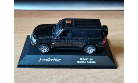 Nissan Safari (Patrol), Black, J-Collection, 1:43, масштабная модель, scale43
