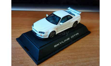 Nissan Skyline GT-R (R34) V-Spec, Ebbro, White, 1:43, металл, масштабная модель, scale43