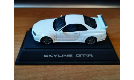 Nissan Skyline GT-R (R34) V-Spec, Ebbro, White, 1:43, металл, масштабная модель, scale43