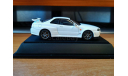 Nissan Skyline GT-R (R34) V-Spec, Ebbro, White, 1:43, металл, масштабная модель, scale43