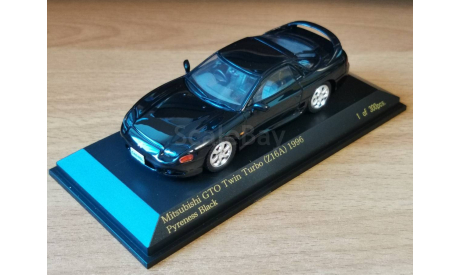 Mitsubishi GTO Twin Turbo (Z16A) 1993, Pyreness Black, Car-Nel, 1:43, металл 1off300, масштабная модель, Kyosho, scale43
