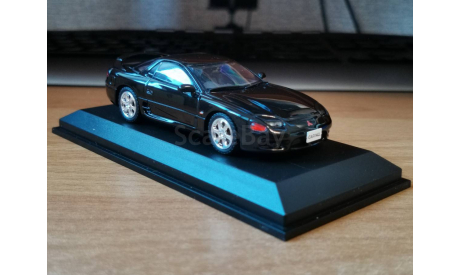 Mitsubishi GTO Twin Turbo (Z16A) 1993, Pyreness Black, Car-Nel, 1:43, металл 1off300, масштабная модель, Kyosho, scale43