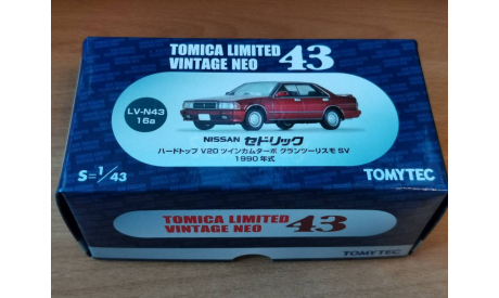 Nissan Cedric V20 Twin Cam Turbo Gran Turismo SV 1990, Tomica Limited, 1:43, металл, масштабная модель, scale43