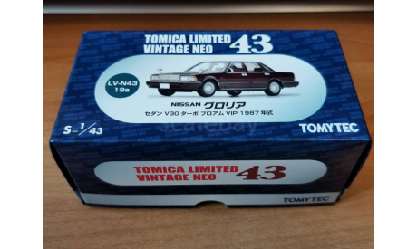 Nissan Gloria V30 Turbo Brougham VIP 1987, Tomica Limited, 1:43, металл, масштабная модель, scale43