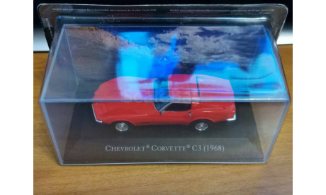 Chevrolet Corvette C3 (1968), American Cars, 1:43, металл, масштабная модель, Hachette, scale43