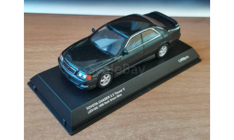 Toyota Chaser Tourer V (JZX100) 1998, Dark Green Mica, Kyosho, 1:43, металл, масштабная модель, scale43