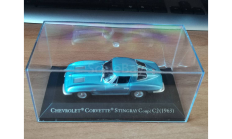 Chevrolet Corvette Stingray Coupe C2 (1963), American Cars, 1:43, металл, масштабная модель, IXO Road (серии MOC, CLC), scale43