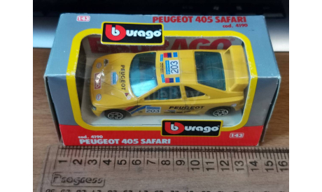 Peugeot 405 Safari, Bburago, cod. 4190, 1:43, Италия 1994 год, масштабная модель, scale43