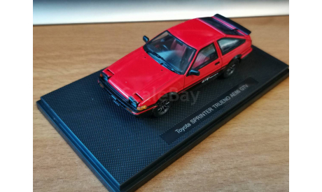 Toyota Sprinter Trueno GTV AE86 Watanabe, Ebbro,1:43, металл, масштабная модель, scale43