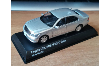 Toyota Celsior (F30) С Type, Silver, Kyosho, 1:43, металл, масштабная модель, scale43