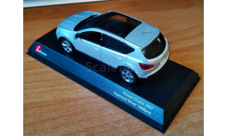 Nissan Dualis 2007, Diamond silver, Kyosho, 1:43, металл, масштабная модель, scale43
