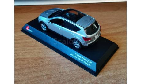 Nissan Dualis 2007, Ultimate silver, Kyosho, 1:43, металл, масштабная модель, scale43