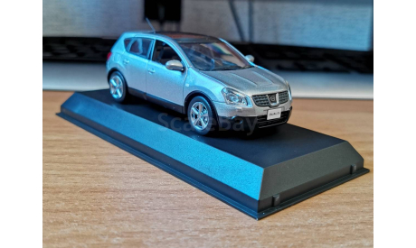 Nissan Dualis 2007, Ultimate silver, Kyosho, 1:43, металл, масштабная модель, scale43