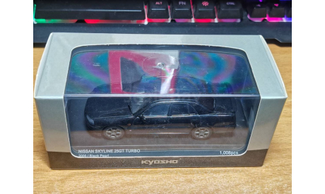 Nissan Skyline 25GT Turbo ER34 2000, Black Pearl, Kyosho, 1:43, металл, рестайл, масштабная модель, scale43