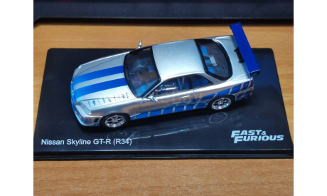 Nissan Skyline GT-R (R34) Fast&Furious 1:43 металл, масштабная модель, scale43, IXO Road (серии MOC, CLC)