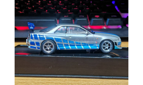Nissan Skyline GT-R (R34) Fast&Furious 1:43 металл, масштабная модель, scale43, IXO Road (серии MOC, CLC)