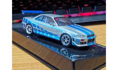 Nissan Skyline GT-R (R34) Fast&Furious 1:43 металл, масштабная модель, scale43, IXO Road (серии MOC, CLC)