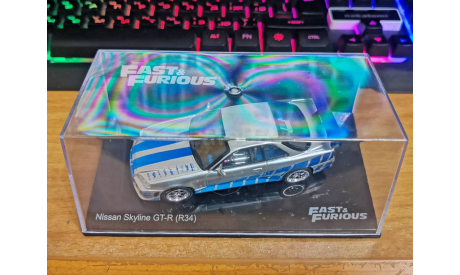 Nissan Skyline GT-R (R34) Fast&Furious 1:43 металл, масштабная модель, scale43, IXO Road (серии MOC, CLC)