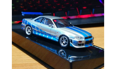 Nissan Skyline GT-R (R34) Fast&Furious 1:43 металл, масштабная модель, scale43, IXO Road (серии MOC, CLC)