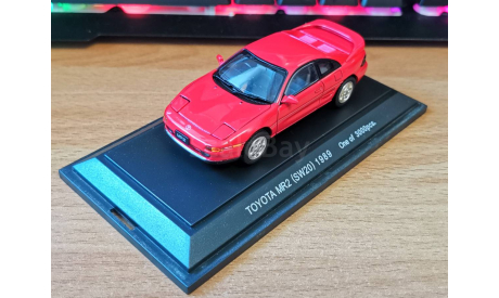 Toyota MR 2 SW20, 1989, Ebbro, 1:43, металл, масштабная модель, scale43