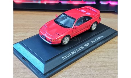 Toyota MR 2 SW20, 1989, Ebbro, 1:43, металл, масштабная модель, scale43