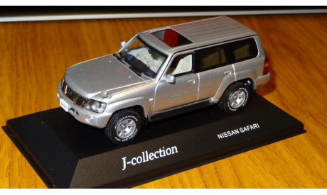 Nissan Safari Silver J-Collection 1:43, металл, в боксе, масштабная модель, 1/43
