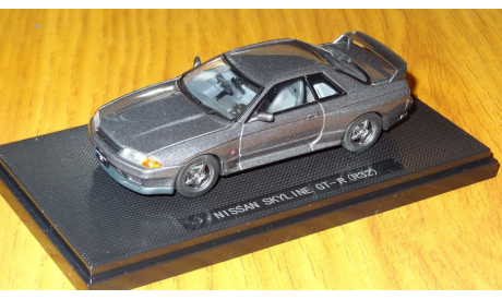 Nissan Skyline GT-R (BNR32) GUN GRAY, Ebbro, 1:43, металл, масштабная модель, 1/43