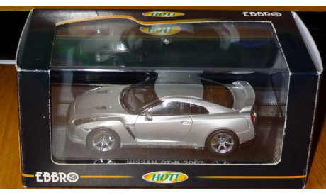 Nissan GTR 2007 праворульный Ebbro, масштабная модель, scale43