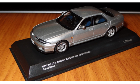 Nissan Skyline GT-R (R33) Autech Version 40th Anniversary, Kyosho, 1:43, Металл, масштабная модель, 1/43