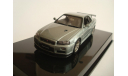 Nissan Skyline GT-R R34 Spec-V Spar Silver AutoArt, 1:43 Металл, масштабная модель, 1/43