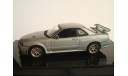 Nissan Skyline GT-R R34 Spec-V Spar Silver AutoArt, 1:43 Металл, масштабная модель, 1/43