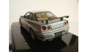 Nissan Skyline GT-R R34 Spec-V Spar Silver AutoArt, 1:43 Металл, масштабная модель, 1/43