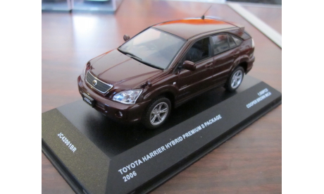 Toyota Harrier Hybrid Premium S package (Lexus RX)  J-Collection Cooper brown mica, 1:43, металл, масштабная модель, scale43