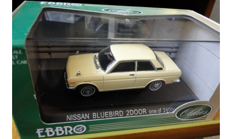 Nissan Bluebird SSS 2 Door Ebbro 1:43 Металл, масштабная модель, 1/43