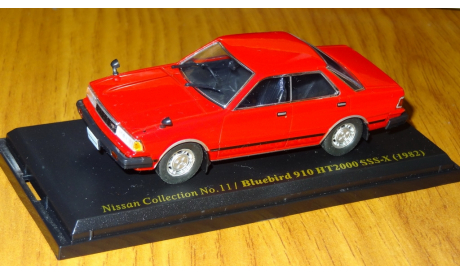 Nissan Bluebird 910 SSS-X из Nissan Collection, 1:43, металл, в боксе, масштабная модель, 1/43, Hachette