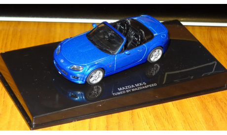 Mazda MX-5 tuned by Mazdaspeed Autoart в масштабе 1:43, металл, масштабная модель, scale43