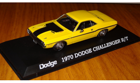 Dodge Challenger R/T 1970 yellow with black, GreenLight, 1:43, металл, масштабная модель, 1/43, Greenlight Collectibles