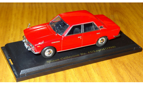 Nissan Laurel 1968, Nissan Collection №45, металл, 1:43, масштабная модель, 1/43, Norev/DeAgostini