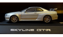 Nissan Skyline GT-R R34, Ebbro, Silver, металл, 1:43, масштабная модель, scale43