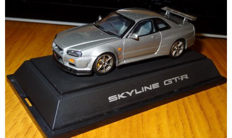 Nissan Skyline GT-R R34, Ebbro, Silver, металл, 1:43, масштабная модель, scale43