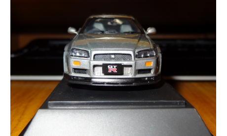 Nissan Skyline GT-R R34, Ebbro, Silver, металл, 1:43, масштабная модель, scale43